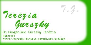 terezia gurszky business card